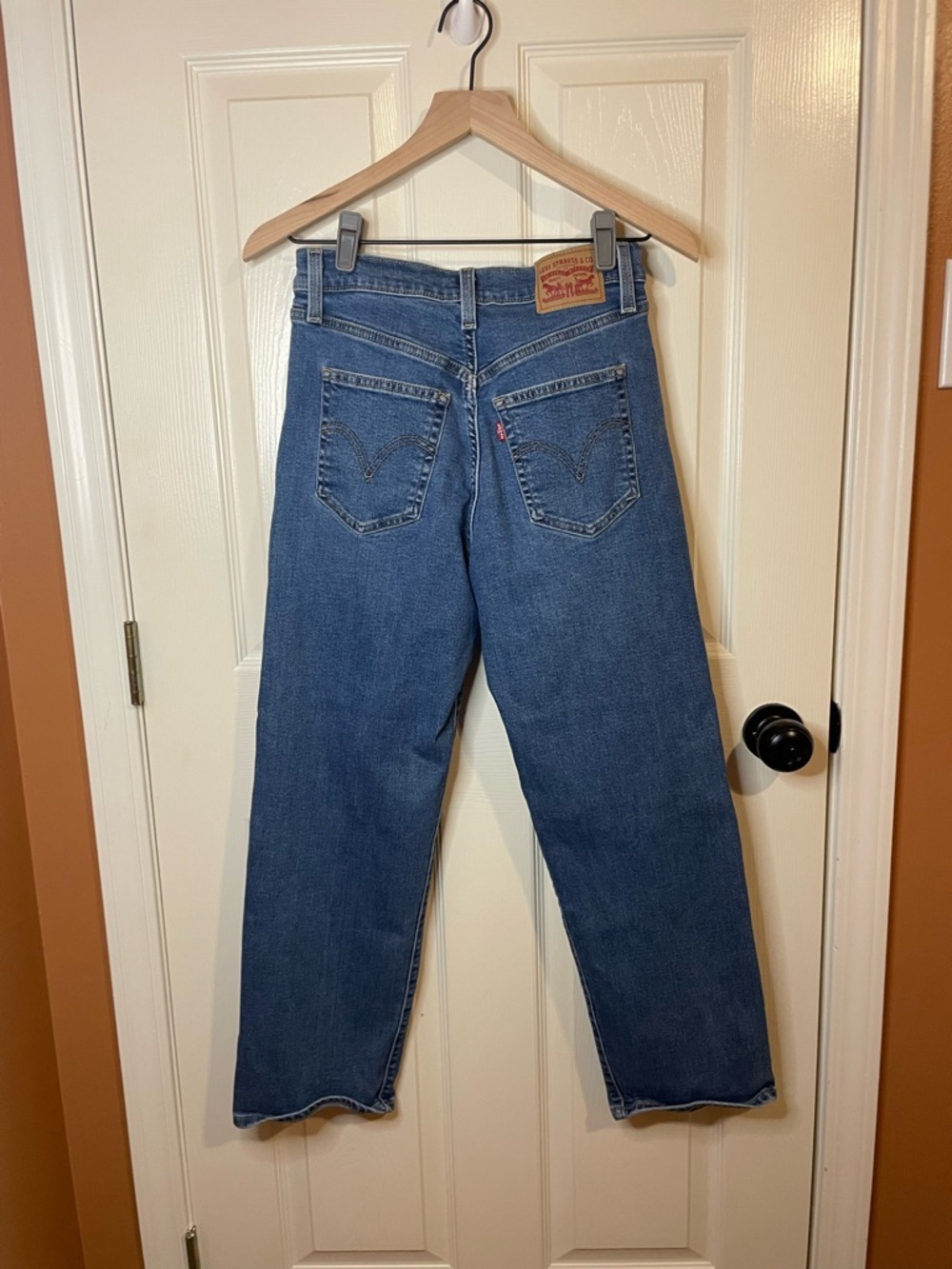 Levi’s Ribcage Straight Ankle Jeans Vintage Americana Size 28 - Picture 7 of 11